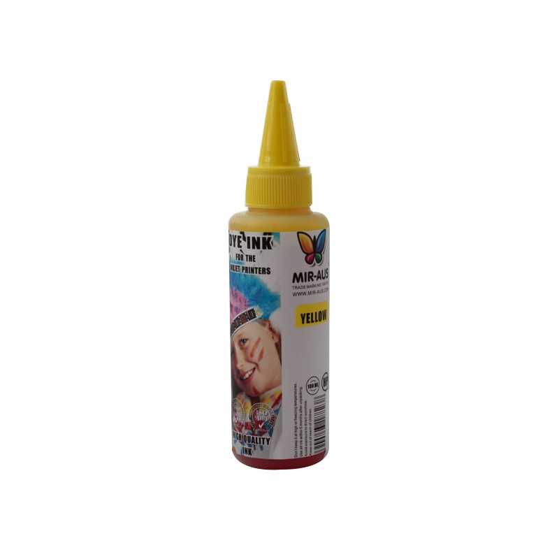 02 CISS Dye ink 100ml Yellow use for HP