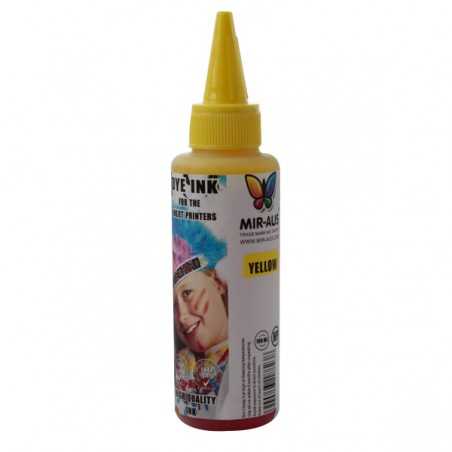10-11 CISS Dye ink 100ml Yellow use for HP