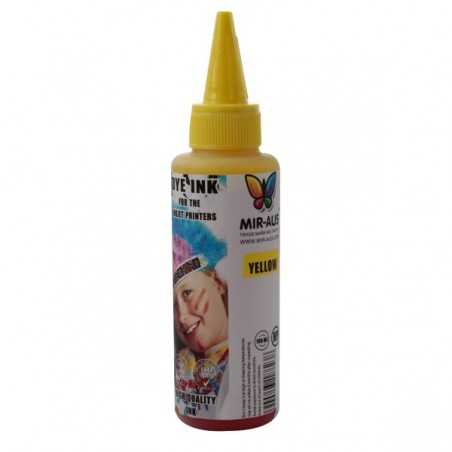 10-12 CISS Dye ink 100ml Yellow use for HP